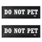 KIKA Pets Name Tag for Dog Harness and Pet Carrier Bags with Velcro Backing, Pack of 2 pcs