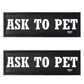 KIKA Pets Name Tag for Dog Harness and Pet Carrier Bags with Velcro Backing, Pack of 2 pcs