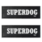 KIKA Pets Name Tag for Dog Harness and Pet Carrier Bags with Velcro Backing, Pack of 2 pcs