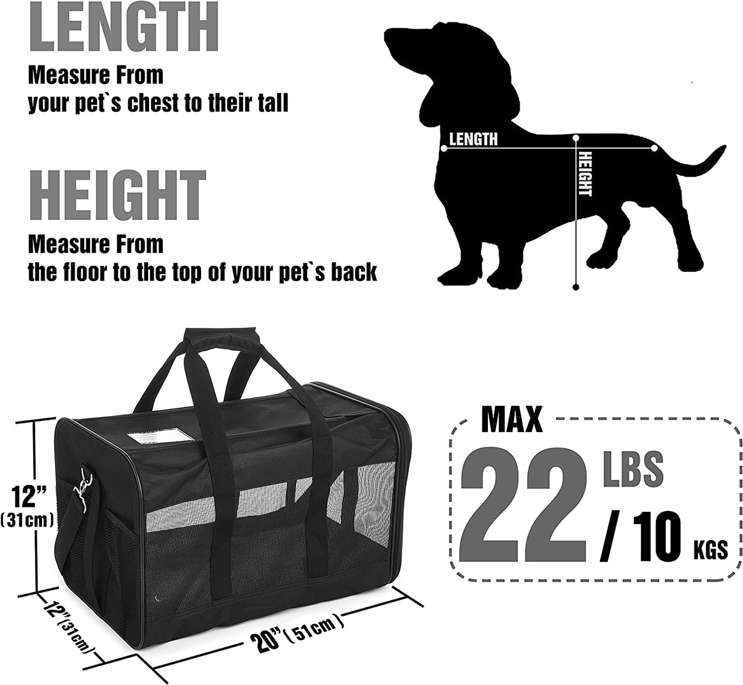 SPRINGFRAME Premium Dog and Cat Carrier Bag: KIKA PETS