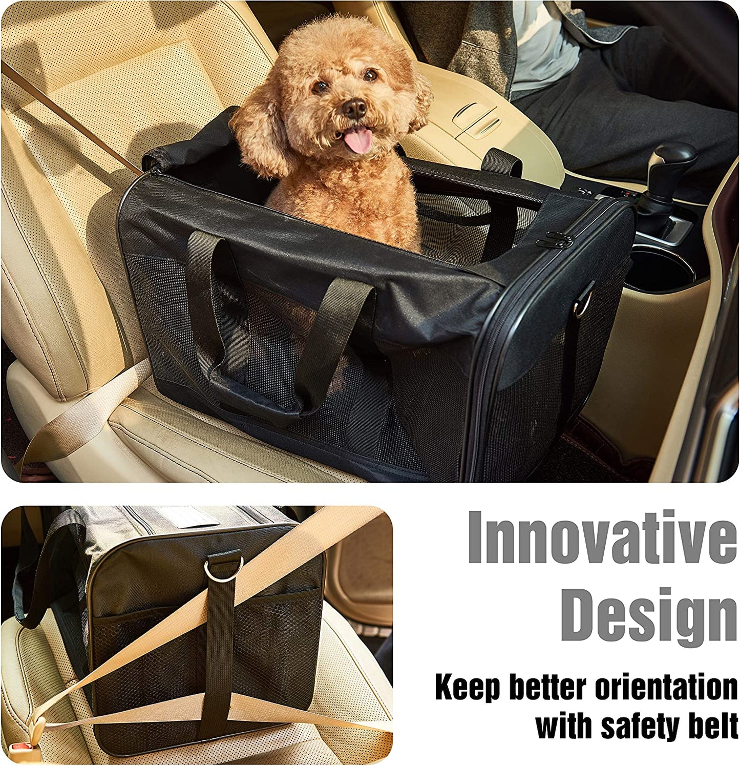 KIKA Pets SPRINGFRAME cat carrier bag which can be carried easily in the car